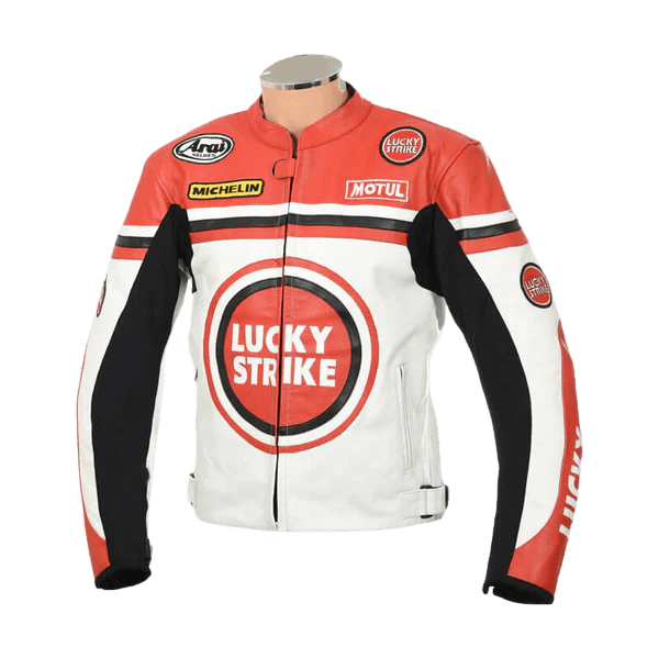 Lucky Strike Leather Motorcycle Jacket