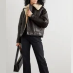 Women’s Black Aviator RAF B3 Shearling Jacket