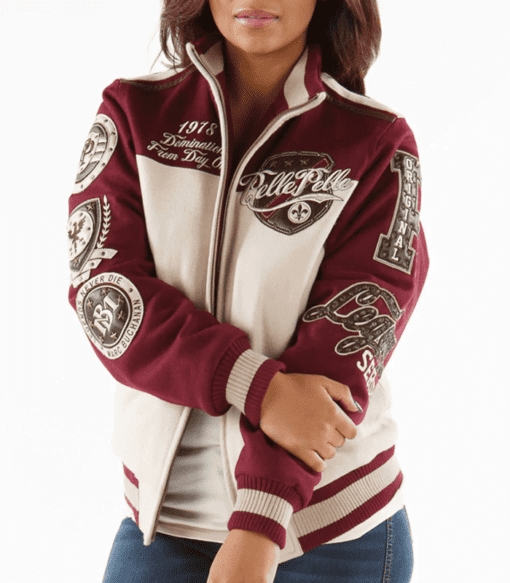 Pelle Pelle Maroon Women Jacket