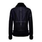 Women’s Sheepskin Black Aviator Jacket