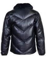 down-filled jacket in premium lambskin