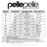 Pelle Pelle Men's Size Chart