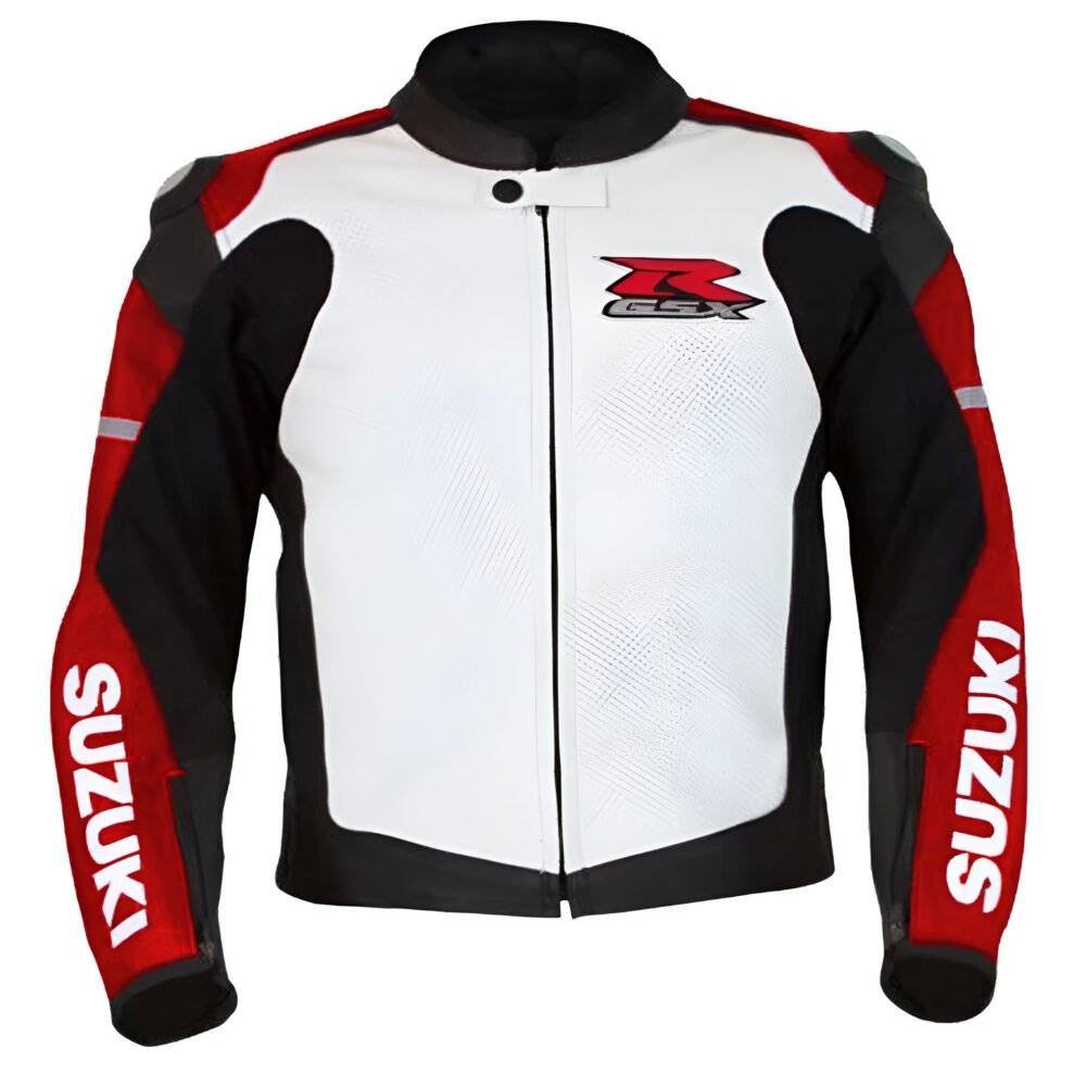 Suzuki GSXR Red Leather Racing Jacket