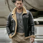 Aviator Jacket with Shearling