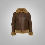 B3 Flight Bomber Leather Jacket for Women