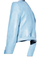 Rrendy Baby Blue Jacket for Motorcycling