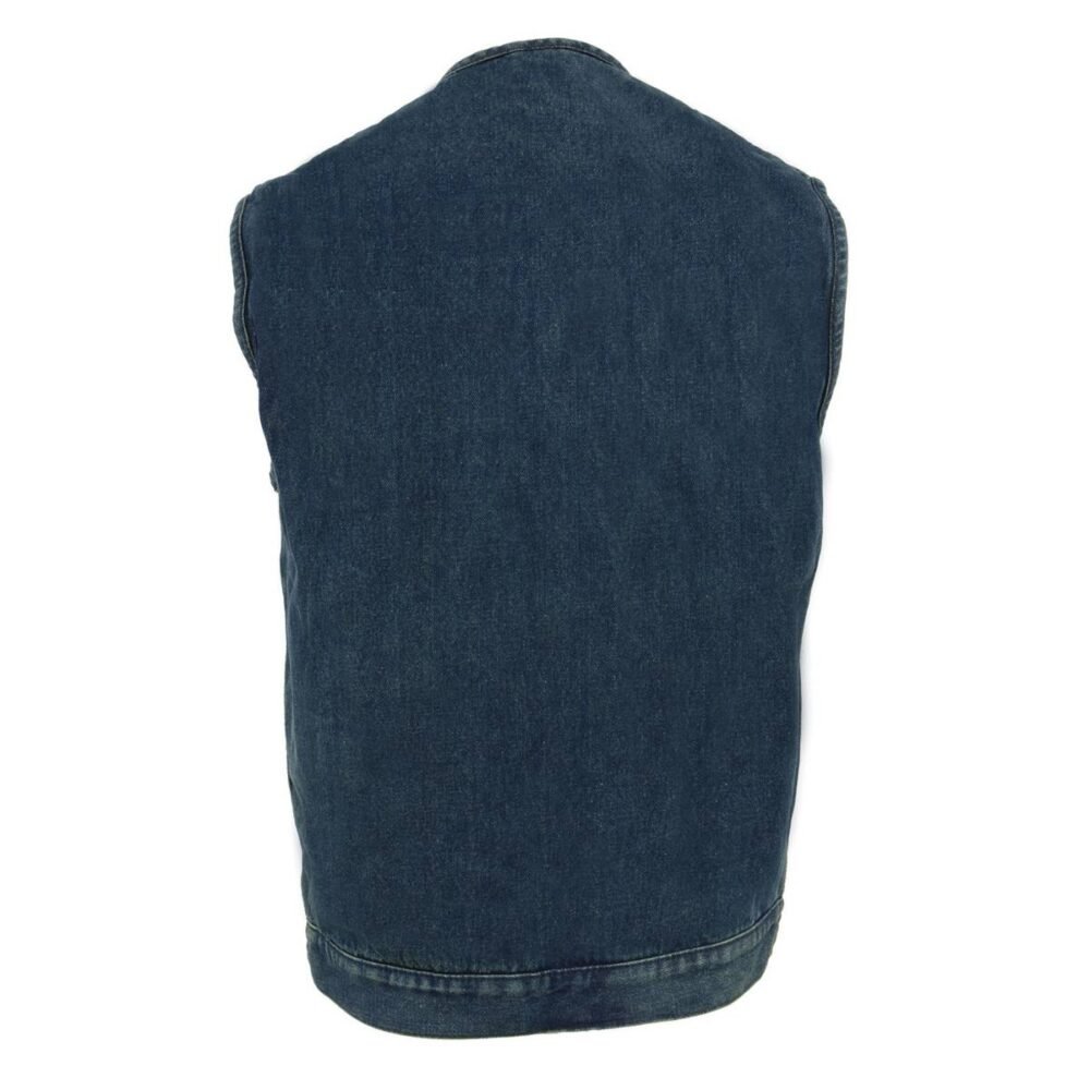 Biker Denim Vest with Club Style