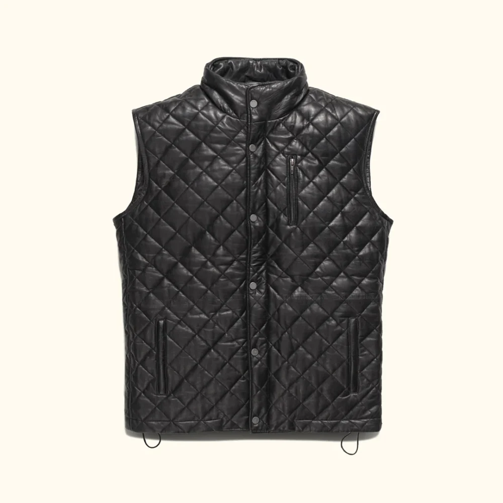 Quilted Leather Vest