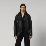 Black Leather Motorcycle Jacket