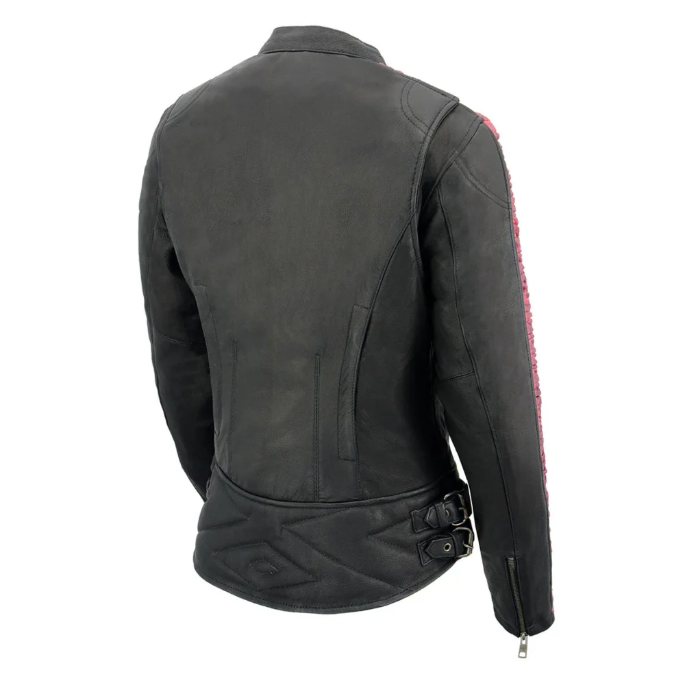 Racer style jacket for women