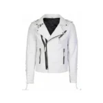 Breast Leather Biker Jacket
