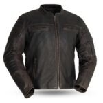 Brown Cowhide Riding Jacket