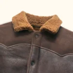 Fur-collar aviator jacket