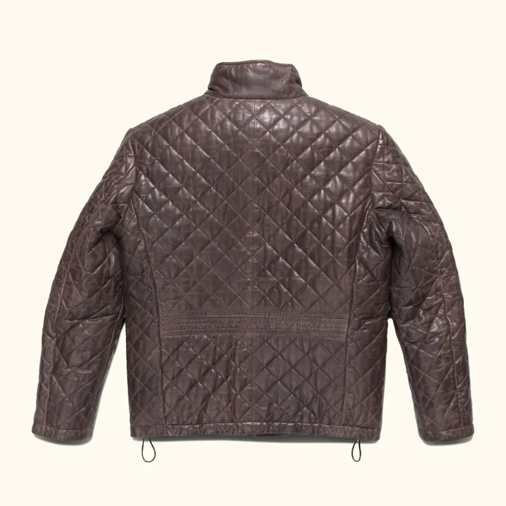 Stylish quilted biker jacket