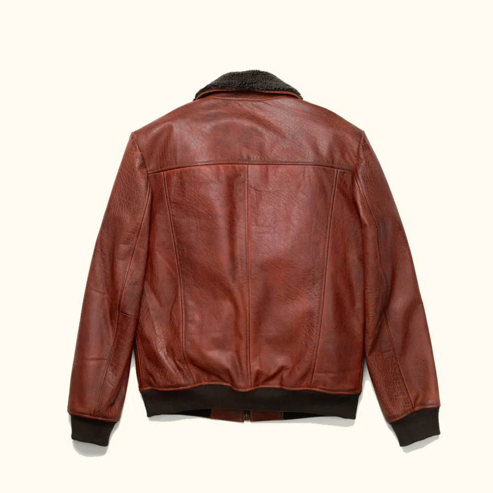 Vintage leather bomber