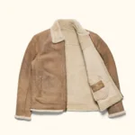 Classic leather aviator bomber