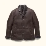 Big Sky Shearling Leather Blazer