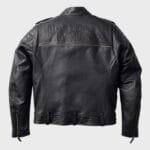 Men's Murray leather outerwear in black