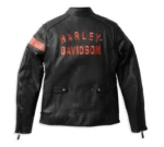 All-weather leather riding jacket