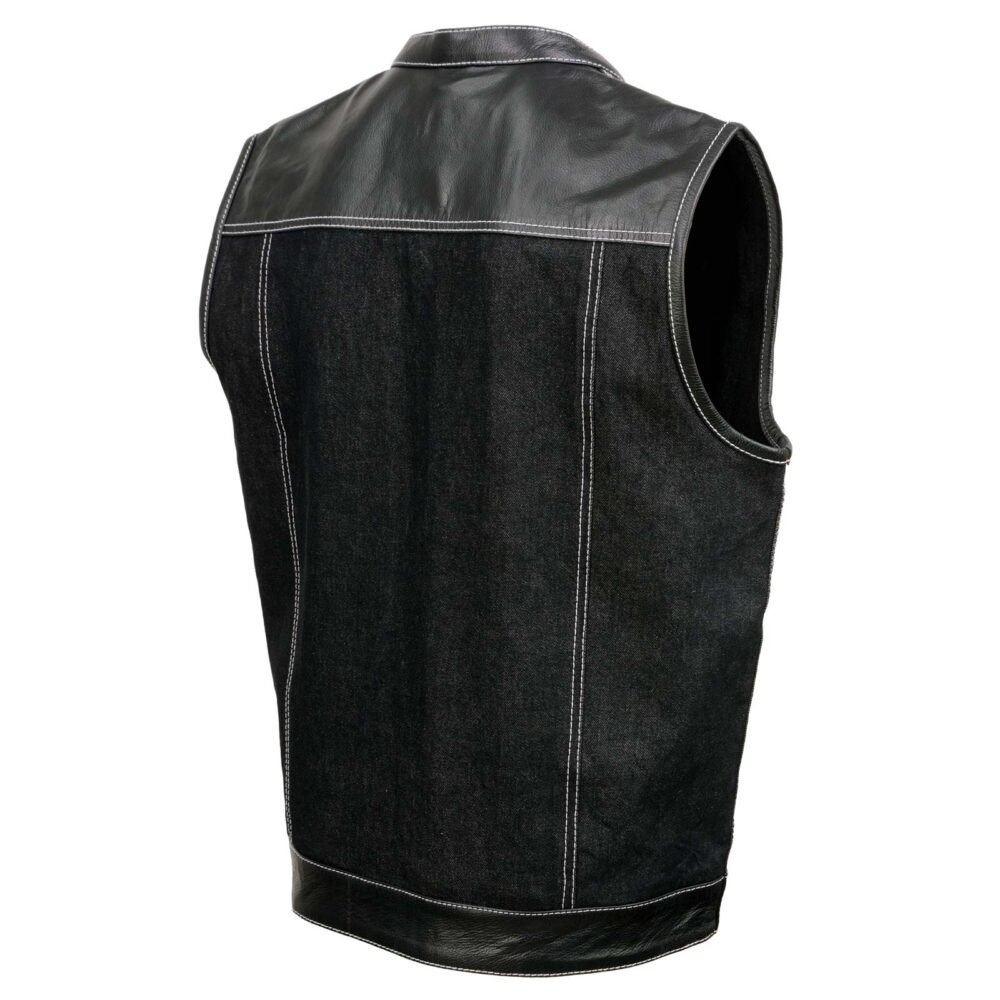 Men’s Black Denim Vest