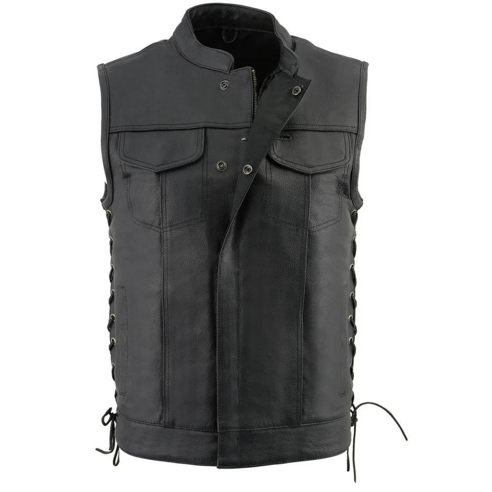 Club Style Motorcycle Rider Vest