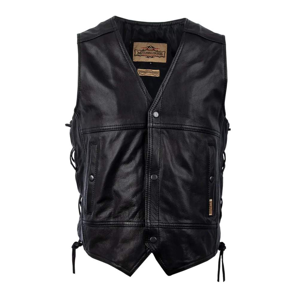 Leather Motorcycle Vest