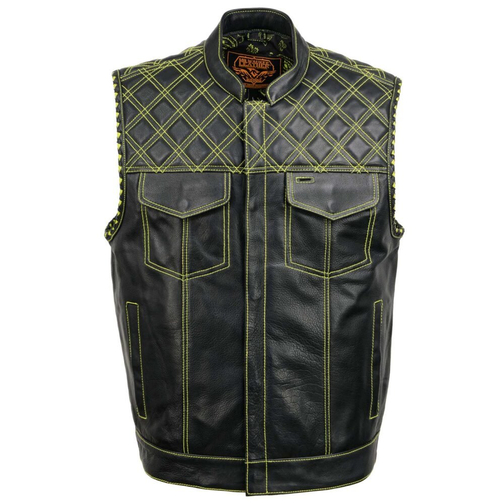 Rider's Black Leather Vest