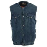 Motorcycle Club Style Biker Denim Vest