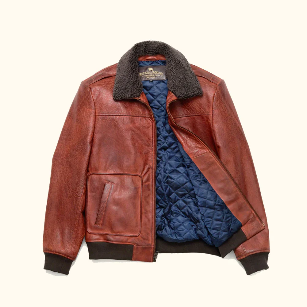 Maverick Leather Bomber Jacket