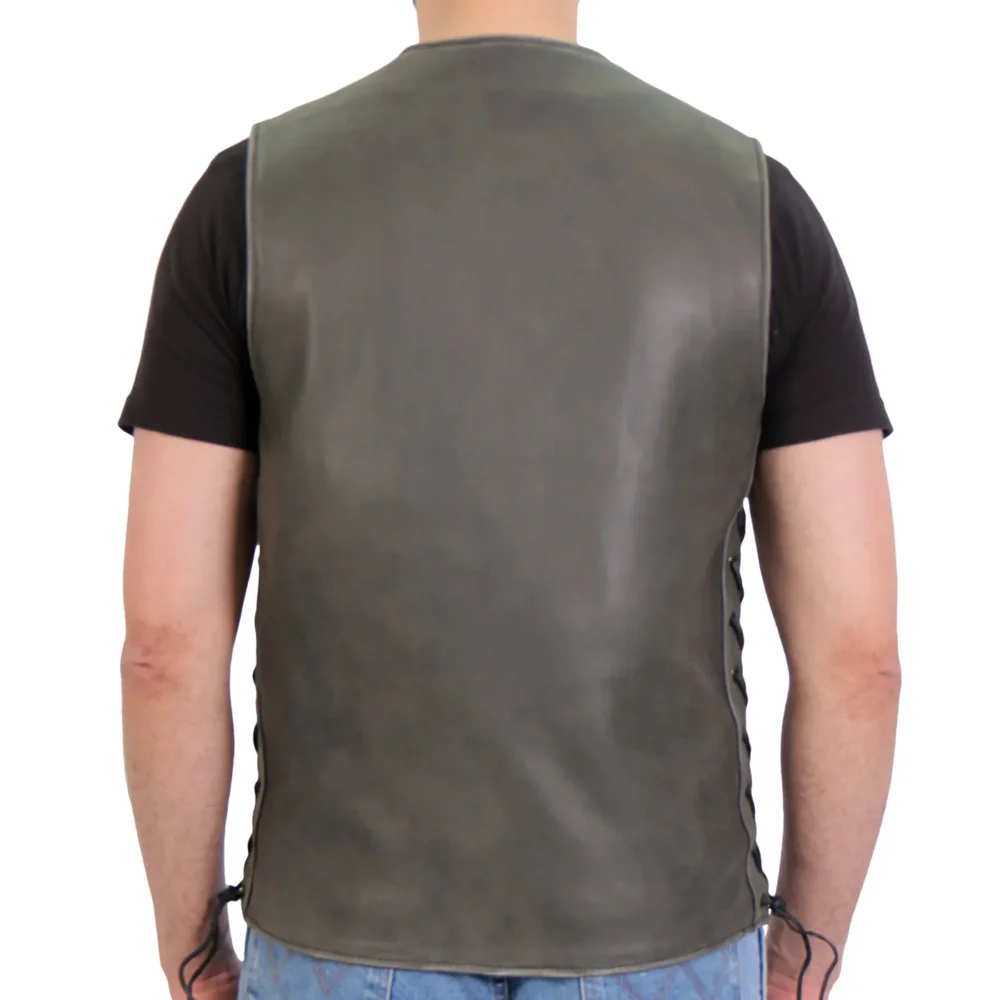 Men’s Club Leather Biker Vest