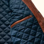 Men’s Quilted Brown Leather Jacket