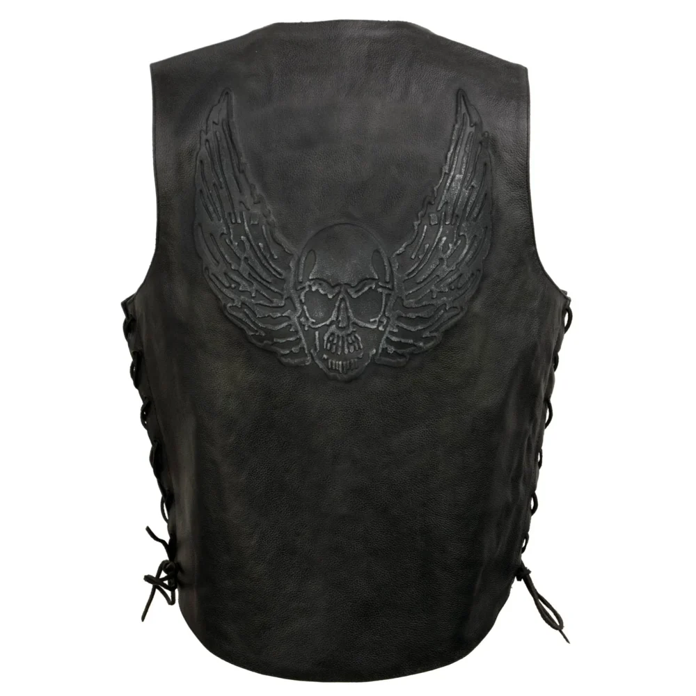 Men's Motorcycle Leather Vest