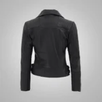 Nikki Roumel Black Leather Moto Jacket
