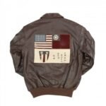 Classic A-2 Fighter Leather Jacket for Men