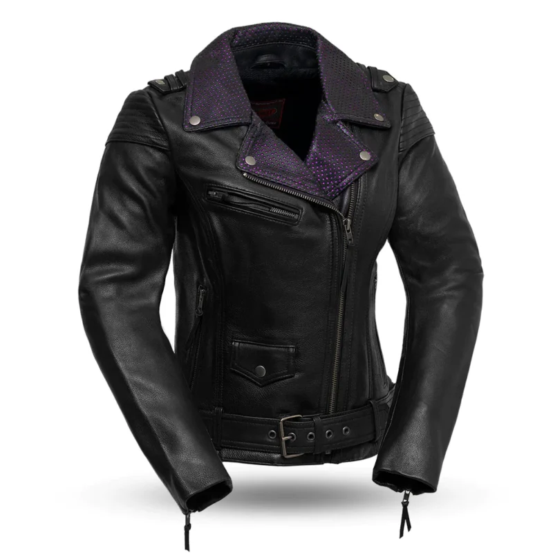 Womens Motorcycle Leather Jacket