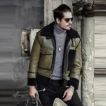 RAF Flying Pilot Green Leather Jacket