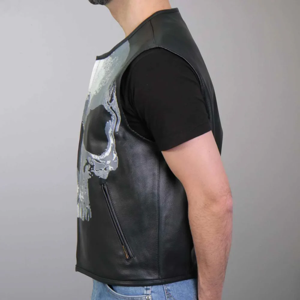 Leather Skull Vest