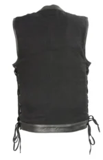 Black Denim Vest for Men