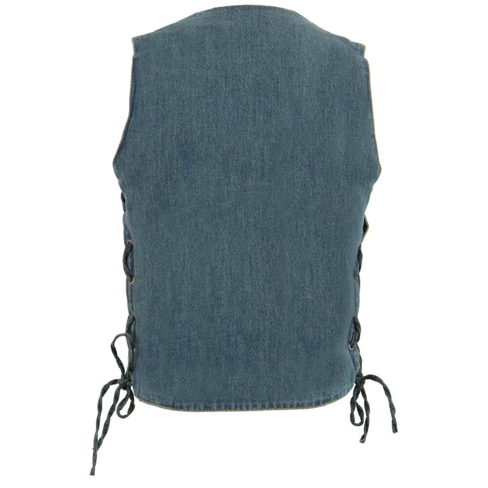 Men’s Denim Motorcycle Vest