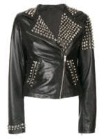 Black Studded Leather Jacket