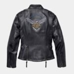 Harley Davidson leather biker jackets for women