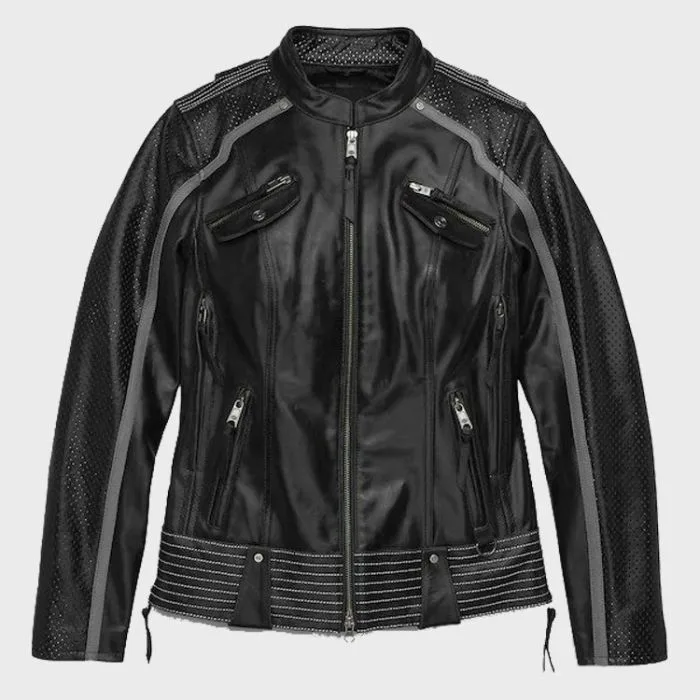Women's Harley Davidson Hairpin Leather Jacket