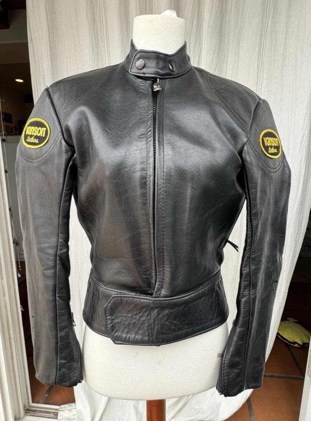 Women’s Vanson leather biker jacket premium cowhide