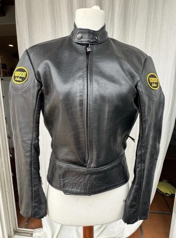 Women’s Vanson leather biker jacket premium cowhide
